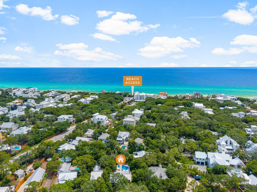 Welcome to this rare, one-level designer beach bungalow nestled in the heart of Old Seagrove Beach--just a short stroll to Seaside, white-sand beaches, boutique shopping, award-winning dining, & year-round events along iconic 30A.Set on an almost quarter-acre lot, this home offers exceptional privacy and outdoor living with a private pool, expansive sun deck, w/lush surroundings. The thoughtfully remodeled 3-bedroom, 2-bath layout includes a spacious kitchen & living area, designer finishes, & abundant natural light. Inside, discover a unique blend of rustic-modern architecture with natural concrete flooring, wood-paneled walls & ceilings, custom mid-century & industrial design touches throughout. Open, airy floor plan effortlessly connects indoor & outdoor spaces, making it perfect for entertaining or simply relaxing in your own beachside sanctuary. A true rarity in Old Seagrove, this home also features a two-car garageoffering both convenience and storage. Character abounds in every corner of this one-of-a-kind residence, where timeless style meets relaxed luxury. Opportunities like this in Old Seagrove are increasingly rare  don't miss your chance to own a distinctive beach property in one of 30A's most coveted neighborhoods.