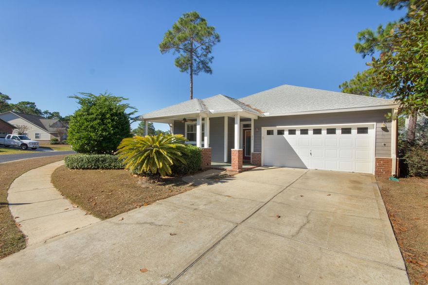 PRICE REDUCED BY OVER $10,000! Welcome Home to 513 Calle Escada! This single-story home welcomes you with a great room, consisting of a kitchen, dining area, and family room with wood-burning fireplace. The backyard of the home overlooks the water, and provides a peaceful setting for outdoor recreation. Escada is a neighborhood that offers a community pool and clubhouse, as well as a basketball court. There is a path that provides an easy walk to 30A and to Butler Elementary School. A convenient location for the entire family--close to schools, shopping, the beach and all that 30A has to offer.