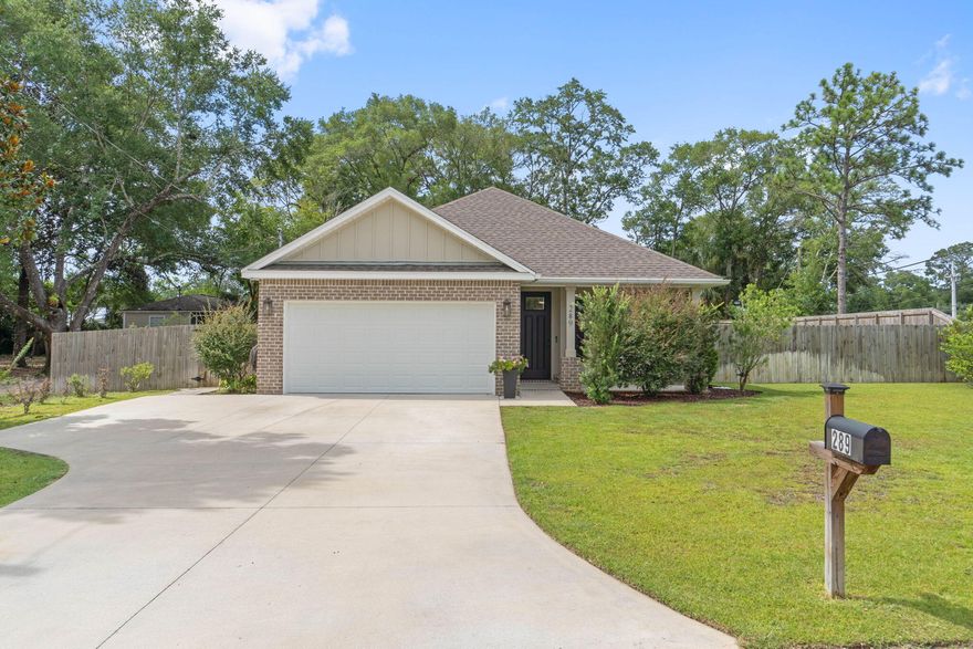 There is a 72-hour first right of refusal contract in place on this home. VA assumable - beautifully maintained 4-bd, 2-bath home built in 2021, located just minutes from Eglin AFB. Featuring a thoughtfully designed split floor plan, which offers both privacy and functionality, perfect for families or those who love to entertain. Stylish LVP flooring throughout this bright and open layout. The heart of the home includes a spacious living room that flows seamlessly into the dining area and modern kitchen. Enjoy year-round comfort in the heated and cooled Florida room -- the perfect spot to relax or set up a home office, playroom, or additional entertainment space. Outside, the large fenced yard offers plenty of room for pets.