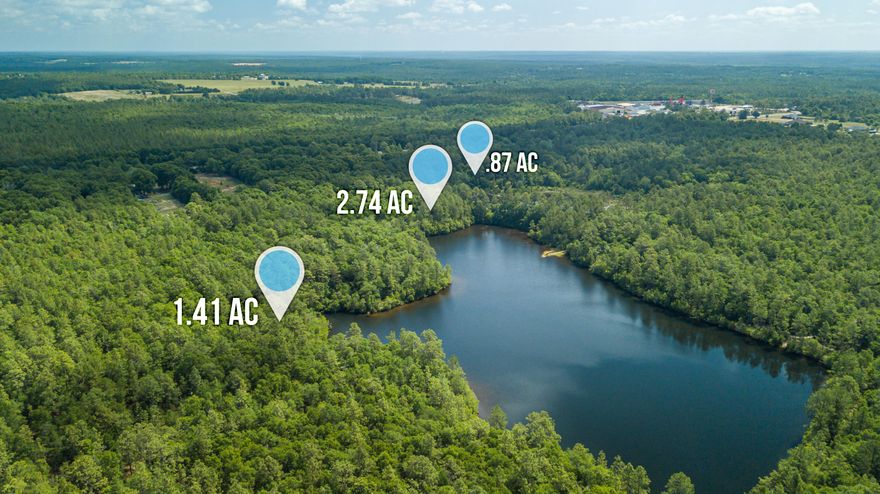 Peace and tranquility are the first things that come to mind when exploring this lake front property. If you have ever dreamed of owning your very own recreational get away the time has come to take advantage of this wonderfully priced lake front retreat. Your new property will be the perfect place to bring the family and friends for weekend camping trip. You can enjoy fishing around the campfire, and star gazing the night away. So don't wait this property won't last long.This sell will be comprised of 3 separate parcel ids around the lake.