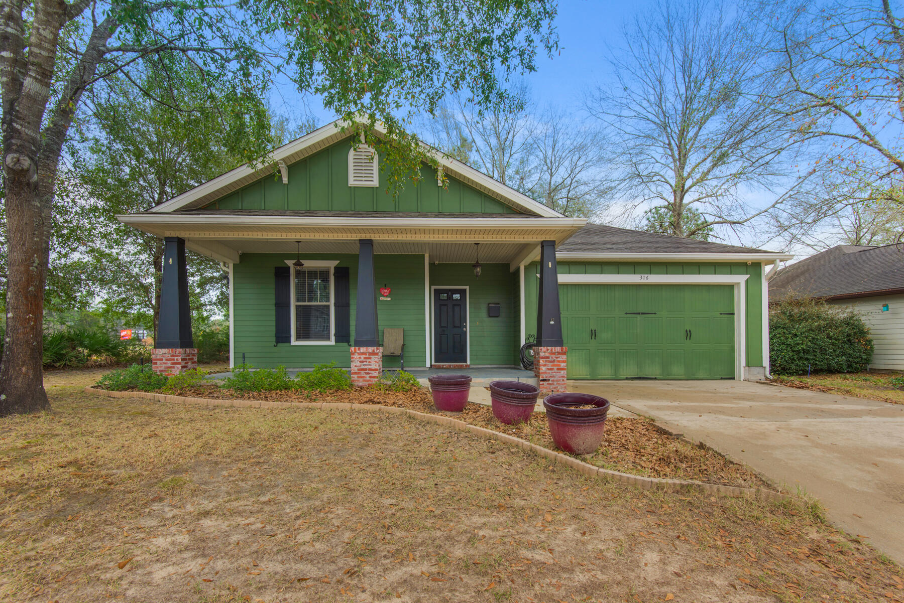Seller will install New Roof before Closing! South of I-10! Open Concept! Split Floor Plan! Gas Appliances! Tankless Water Heater! Fully Fenced Backyard! AND No HOA! This charming Craftsman-style residence boasts 3 bedrooms and 2 baths. Well-designed interior includes a split bedroom floor plan, providing privacy and emphasizing a spacious primary bedroom. Ideal for hosting, the home features an open concept layout, complemented by on-demand gas hot water, gas heating, and a cozy gas corner fireplace. Nestled on a shaded lot, the property offers additional appeal with privacy wood fencing and the convenience of an in-ground sprinkler system. 2022 HVAC, 2023 Refrigerator. Buyer to verify all information for accuracy.