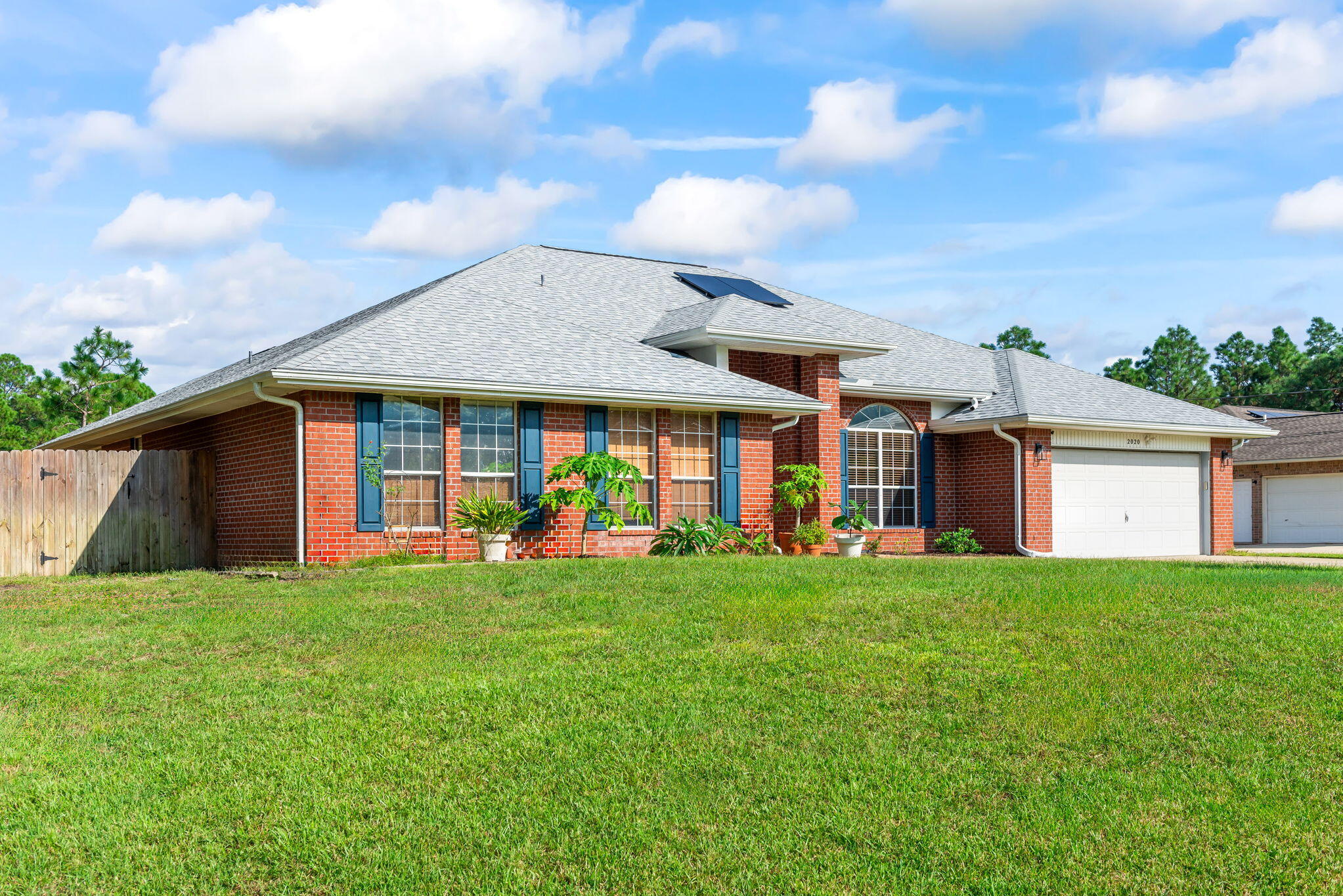 SOLAR PANEL will save you $200 to $300 a month. Last home in the Cul-de-sac, that lies beside a green belt providing a quiet street and privacy. Space abounds with a large kitchen, living room, 4 bedrooms with tray ceiling, and 3 full bathrooms! LVP Flooring throughout the whole house, granite countertops, with beautiful backsplash. All Stainless steel appliances are less than 3 years. No polybutylene pipes. Enjoy your back patio in the evenings overlooking the large backyard with sturdy shad. Roof 3 years, AC 3 years, and water heater 5 years. Enjoy all the amenities that Holley By The Sea offers including pools, the best tennis courts, gym, playground and much more!