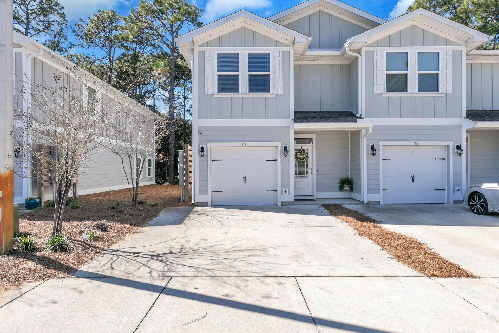 This beautiful end unit features 3 bed/2.5 baths and is located off Mack Bayou in close proximity to Sacred Heart Hospital and Grand Boulevard. The home is being sold fully furnished. There is EVP flooring throughout. The townhome comes with custom blinds and no carpet. The gourmet kitchen is sure to impress with granite countertops, stainless steel appliances and shaker style cabinetry with brushed nickel hardware. This unit features a reverse osmosis water filtration system. Automation is at your fingertips with a smart home package which includes a KwikSet keyless entry, Skybell doorbell and automated front porch lighting. Smart Home Technology wired ready to connect to your internet service. For ultimate flexibility, these townhomes also allow short-term rentals.