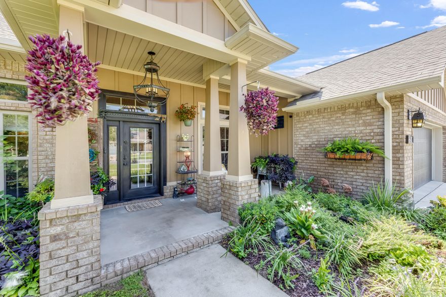 Welcome to your dream retreat--this meticulously enhanced 4-bedroom, 3-bathroom home blends timeless charm with modern luxury across every inch of its thoughtfully designed spaces. Custom upgraded flooring flows throughout the home, complementing matching designer paint and elegant molding upgrades. Gourmet kitchen features a high-end Hallman range & hood, antique spice cabinet, custom dishwasher, upgraded farm sink, and antique tiles--perfect for culinary enthusiasts. Spacious pantry with added storage, upgraded cabinetry, and stylish faucets. Laundry room with barn door entry and custom cabinetry. Front office boasts built-in bookcases and a barn door track system for added character. Antique light fixtures throughout add warmth and sophistication. All bathrooms feature shiplap accents, upgraded counters, and refined window treatments. Master bedroom includes a barn door and serene views of the backyard oasis. Uniquely constructed pool with barn-style roof, surrounded by a paved deck and garden pathways. Extensive landscaping includes cr??pe myrtle trees, a tranquil koi pond, and lush garden beds. Backyard 2-story shed fully restored with architectural details, electricity, and running waterideal for a studio or workshop. Outdoor grill area with dedicated electricity and gas line, plus additional gas line to the home for the cook stove. Paving system added to side yards and throughout gardens for seamless flow and charm.