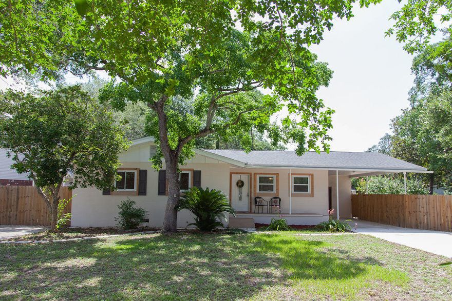 Cutest house on the street w/a POOL in Kenwood by schools, worship centers, shopping, beaches, & AFB's. This newly updated home is ready for a new owner. All the big ticket items have been done: NEW roof, NEW AC, NEW kitchen, updated electrical, newer windows, EVERYTHING has been touched. Home features an open floor plan & layout great for entertaining w/a lg dining area, open kitchen w/center island, new cabinets, stainless appliances, recessed/accent lighting, backsplash, & updated flooring. Home offers indoor laundry, storage building, & a lg storage closet off the carport, & pool house storage. The fully privacy fenced backyard is the place to be w/the pool, open patio, fire pit area, outdoor shower, & grassy area great for family BBQ's. The beautiful well manicured lawn has vibrant