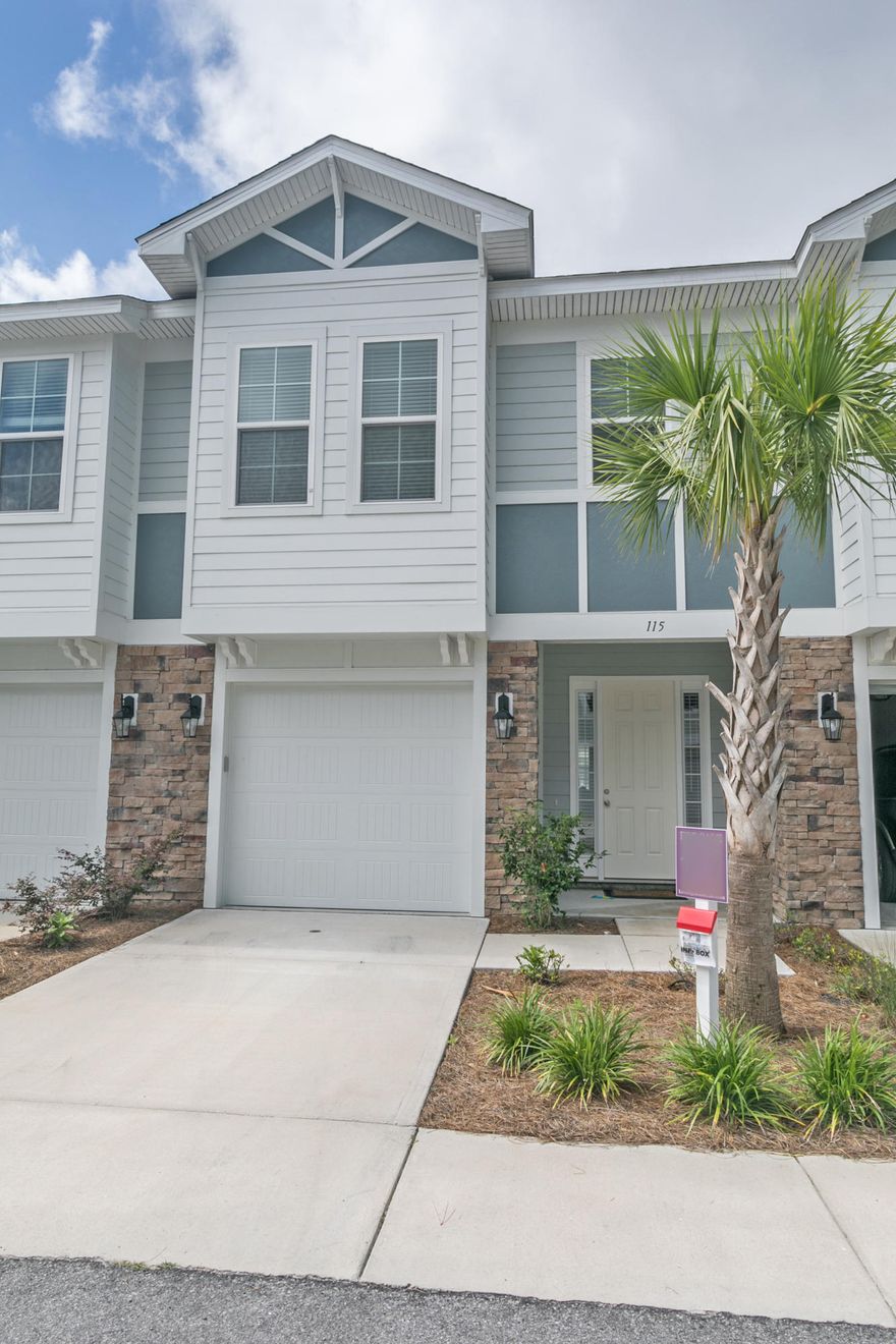 New Incentive: Seller to pay 6 mos of HOA Dues with acceptable offer! Your Coastal Dream life Awaits with this almost 2100 sf town-home w/ a 1-car garage in Waterfall PCB! This lovely community is close to many shops and restaurants! It is approx. a 5 min golf-cart drive to 1 of the largest beach accesses in Central PCB! This little community is tucked backed just far enough north of Hwy 98 to offer the quite haven you desire, yet 5+ mins to Pier Park & to the Hathaway Bridge. This unit features 10 ft ceilings on the 1st floor and 9ft on the second. It has coastal-look vinyl plank flooring, granite counter-tops, recessed lighting, open living, and good storage!*No Short term rentals.*All listing details are deemed to be correct, but buyer is responsible to verify all listing details.