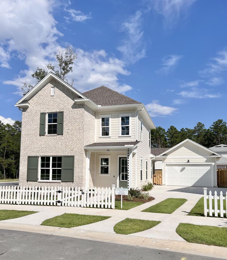 Buyers may qualify for as low as 5.625% interest rate on this home located in Deer Moss Creek's newest Phase 7A. Welcome to Deer Moss Creek's newest neighborhood, Brookfield at Deer Moss Creek Phase 7!! This neighborhood is strategically planned with each home being built to perfectly suit the lot. The Magnolia Plan boast 5 bedrooms and 3 full baths. The master bedroom is on the first floor as well as a guest bedroom, that can be used as an office. This beauty features a front and back porch, a foyer, open floor plan, 10' ceiling on 1st floor and 9' on 2nd floor, corner lot, 2 car garage, large living room ,dining area, and open kitchen. The kitchen will feature quartz counter tops, white apron front sink, white shaker style cabinets, soft close drawers, and stainless steel appliances.