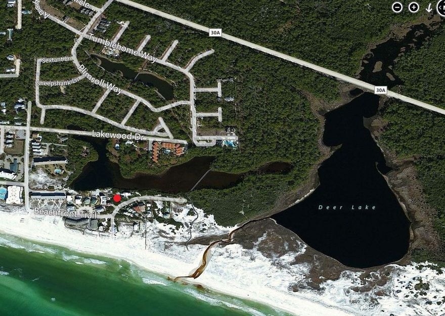 GULF SIDE LOT PRICED TO SELL! Seclusion Dunes is a gated, upscale Beachside neighborhood bordering a 2,000 acre Gulf front preserve at Deer Lake State Park. Lot 12 overlooks a pretty lake and is one of just 13 home sites. It is located three lots back from the Gulf and across the street from a private beach access. The site has possible Gulf views and substantial depth providing ample space for a large family home. Seclusion Dunes is located in a private setting at the end of a dead end street...yet close to Seaside, Watercolor and all the 30A restaurants, shops and bike trails. Don't let this rare opportunity pass by.