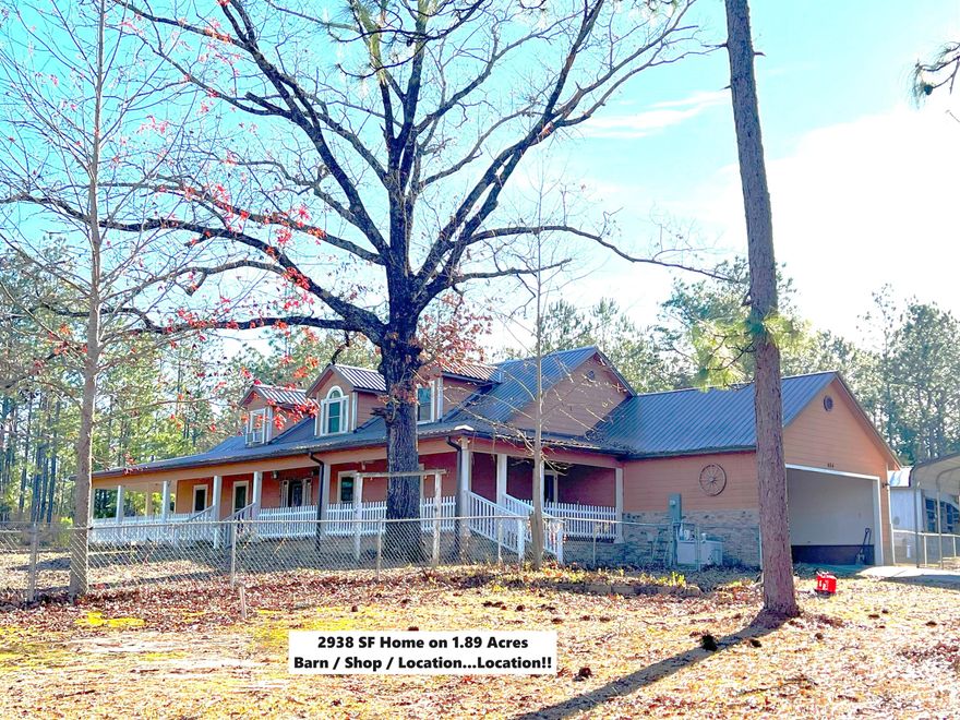 MOTIVATED SELLER! 2938 SF, 3 BR, 3 bath home with 48x24 barn/shop on 1.9 ac in desirable Ten Lake Estates (no HOA fees). All the charm of a country home, including wrap-around porch! 1,000 SF bonus room, w/ full bath, on 2nd floor would make a great entertainment/work-out room, or could easily work as a 2nd master suite, w/ walk-thru storage/closet space. Jack & Jill bath shared by BRs 2 & 3. Home has a Generac whole home generator powered by propane. Outside, you'll find a generous fenced area for you pets & apx. 48x24 barn w/ shop, water & electric. Barn also has apx. 16x24 attached, covered area for equipment/mower/boat. Also an RV carport & 30 amp hook-up.