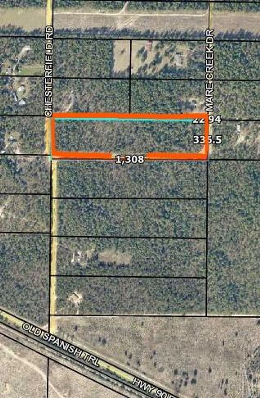 Gorgeous 10 Acre Tract that fronts both Chesterfield and Mare Creek Road. Bring the Horses and Mobile Home or Build.(Covenants and Restrictions for Mare Creek Subdivision)