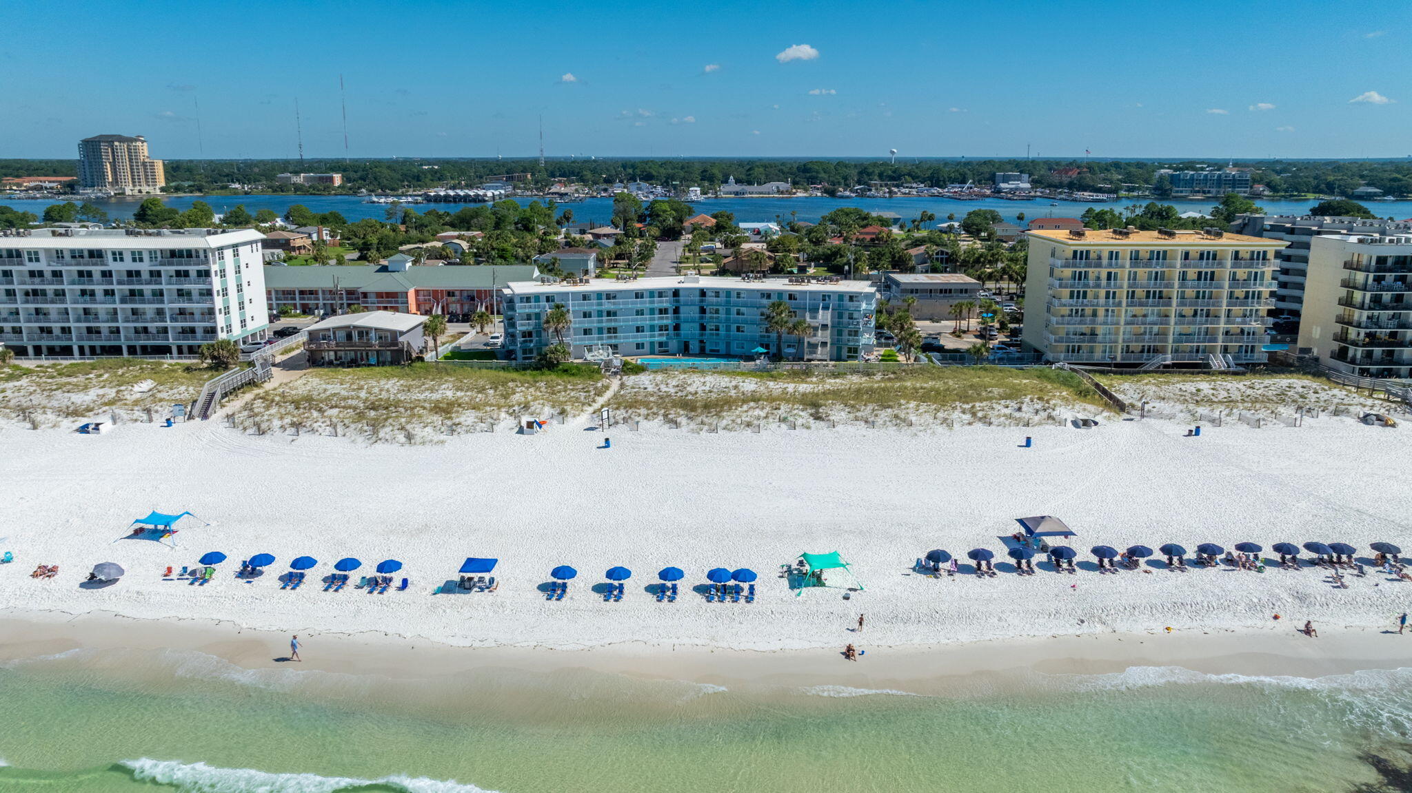 $41,400 RENTALS 2024 | GULF FRONT | NEW RENOVATION | SPECIAL ASSESSMENT PAID | MILESTONE INSPECTION COMPLETE. We're thrilled to present fully-furnished Aqua Villa Unit 302; a direct Gulf Front condo (Pet Friendly!) unit featuring updated interior finishes such as Quartz countertops, tile backsplash, recent HVAC, updated baths, Impact Windows, paint, and more. This stunning community of only 24 coveted units has a private beach access to more than 235' of the famous sugar-white sand along the Gulf of America, with forever views from the MASSIVE private pool. Yes, it is correct, the complex JUST completed an extensive renovation to secure its value far into the future. HOA fee is $840/mo; Owner Pays electric, internet. Parking for 3 cars. Sleeps 8; King, Queen, Queen, Sofa Bed