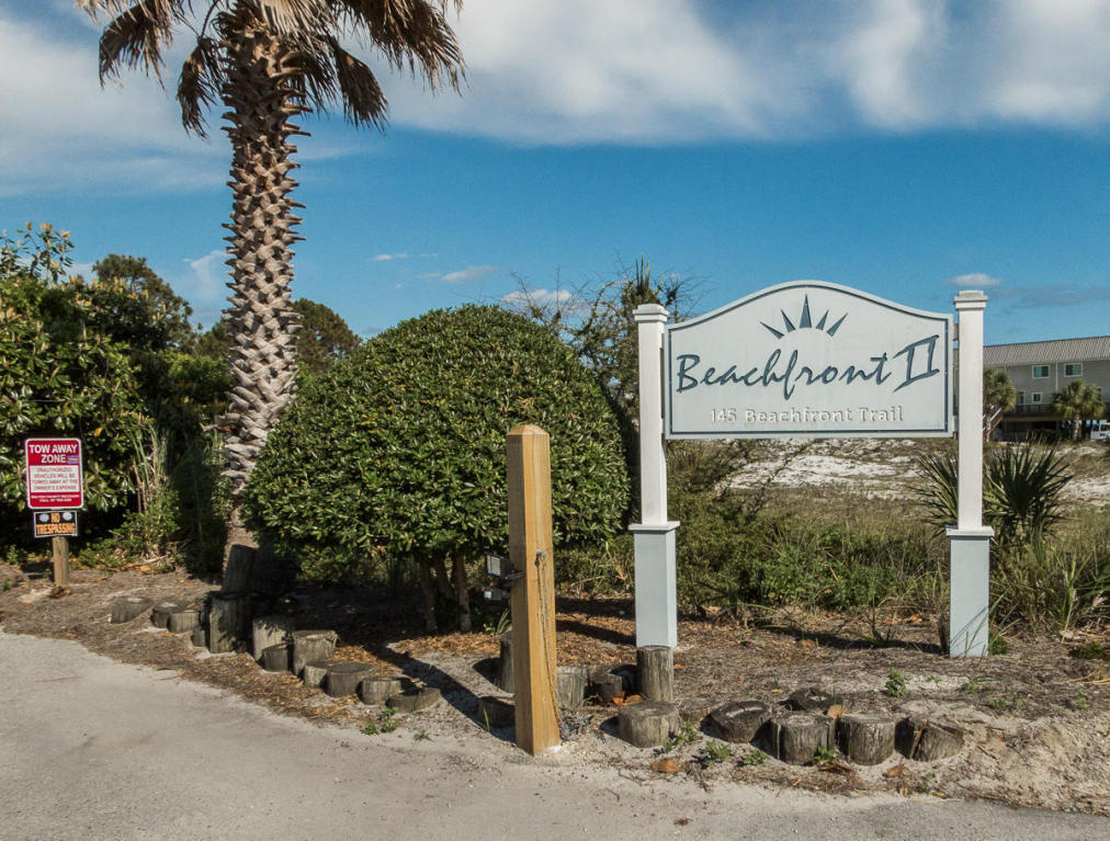 Beachfront II Condos are located on the SOUTH side of 30A, between Watersound Beach and Seagrove Beach. Less than 200 yards to quiet, public beach access. Unit 106 has been renovated. The living room features a queen size bed and an extended breakfast bar and a separate bathroom with a shower/tub combination. This condo is great for a vacation rental or 2nd home. Beachside II has spacious amenities, a large well maintained yard area, heated pool, deck/gazebo area, grilling area, elevator, and covered parking. This is your chance to own south of 30A at a great price, and close to the beach. Buyer to verify all data and dimensions.