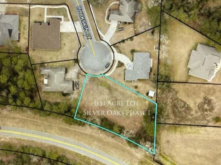 Welcome to the beautiful and highly sought after Silver Oaks subdivision. This large and level lot is a generous 0.51 acres and is located on a private cul-de-sac in Phase 1. This lot is ready for your house plans and one of the few lots available in this well maintained subdivision full of mature trees that line the neighbor hood streets. The HOA shares the large gated pool area with Phase 2 for an optional annual fee. Lastly but not least, this lot is serviced by Auburn Water, Chelco, and is subject County taxes, not City!