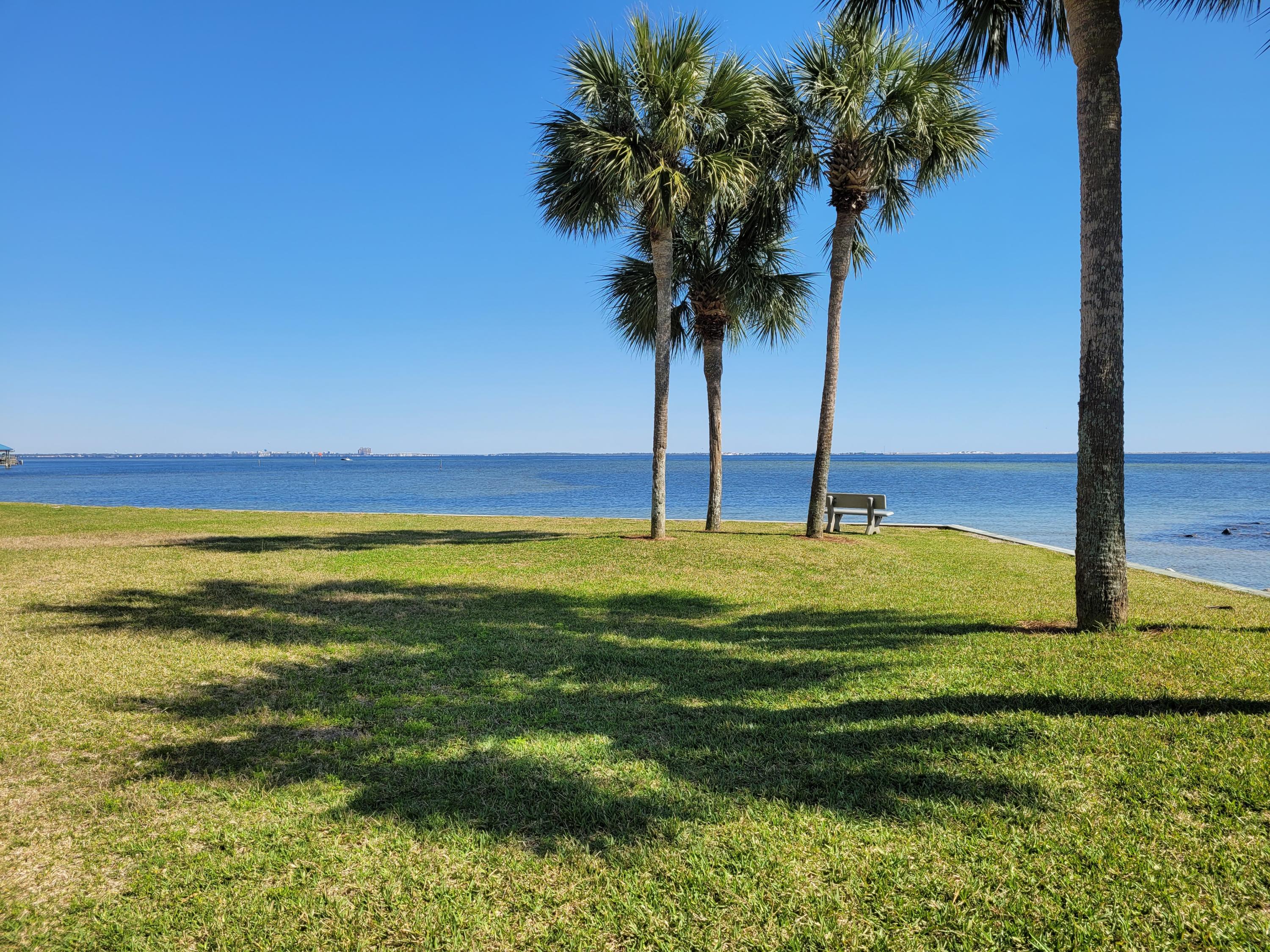 Fantastic view of Choctawhatchee Bay from this ground floor unit directly on the water. Located just minutes from Eglin Air Force Base this would make a great first home. Finisterra has a lot to offer including onsite laundry facility, large pool, sauna, lighted tennis court, gated community and acres of beautifully landscaped property. New HVAC, dishwasher, hot water heater, refrigerator. New cabinets and counters and all new flooring and paint. This unit will be ready for occupancy soon. Don't miss this great buy!