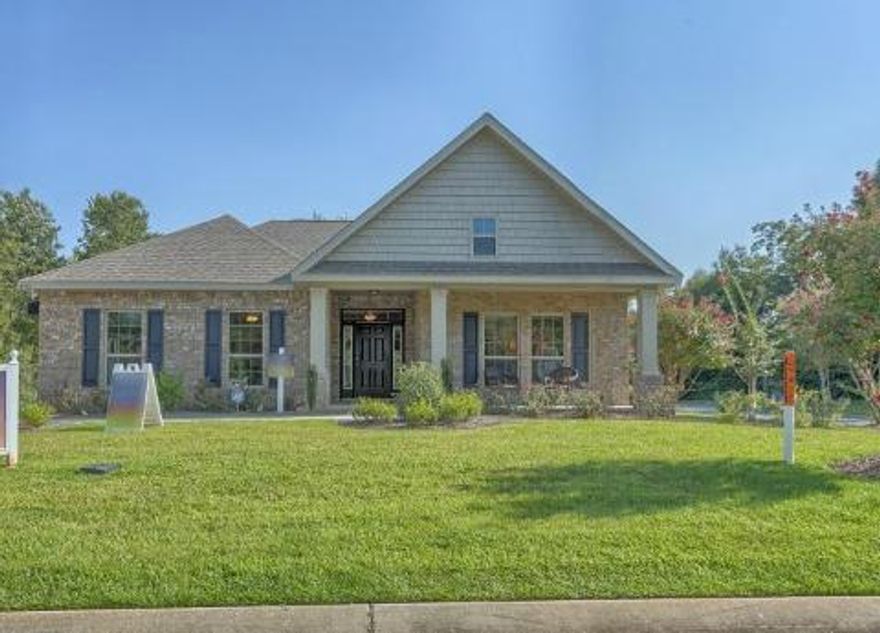 Welcome to Peach Creek! This brand new home is ready for its very first homeowner! New construction four-sided brick ranch style home with great front porch. Home featuring grand entry and raised, tray ceilings leading to bright and open family room. Large Island in kitchen featuring Galleo Fiesta granite is perfect for Entertaining! Brand new Stainless Steel GE appliances and Moen fixtures. Spacious Master bedroom with large walk-in closet! Master bathroom features dual vanities, Large tiled shower and garden tub, with separate water and linen closet. The Graham is a well though out split floor plan. Built in Taexx Pest Control system, Sodded and landscaped lawn with brand new irrigation system for low maintenance lawn care to just name a few spectacular additions! Don't miss this home.