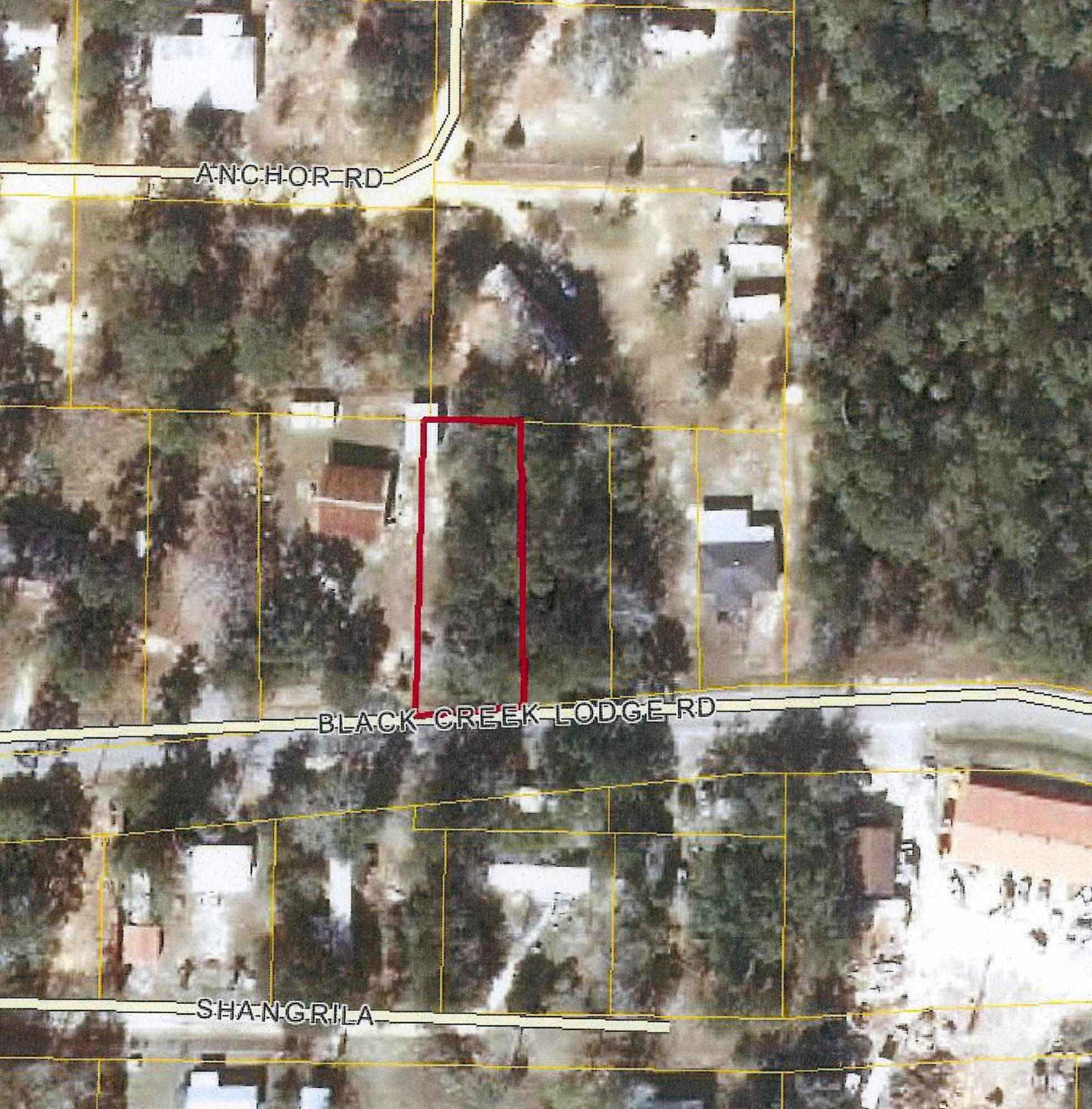 Great investment lot in Black Creek area. Wooded lot and close to boat ramp on Black Creek.