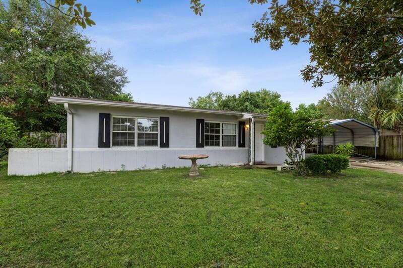 Come check out this three bedroom, one bathroom home in Mary Esther! The property is located between Hurlburt and Eglin Air Force bases and is only a half mile from Santa Rosa Mall! This is an opportunity for a fixer-upper for flip or a great starter home. It is move-in ready but could use TLC and updating. It boasts a new roof replaced in 2020 and has a Rheem hot water heater that is less than two years old! Don't miss out on this opportunity, schedule a showing today!Buyer to verify any and all information deemed important to them.Carport and shed included AS IS.The house has gas heating; however the tenant did not use the heater so they don't currently have an account with Okaloosa Gas.