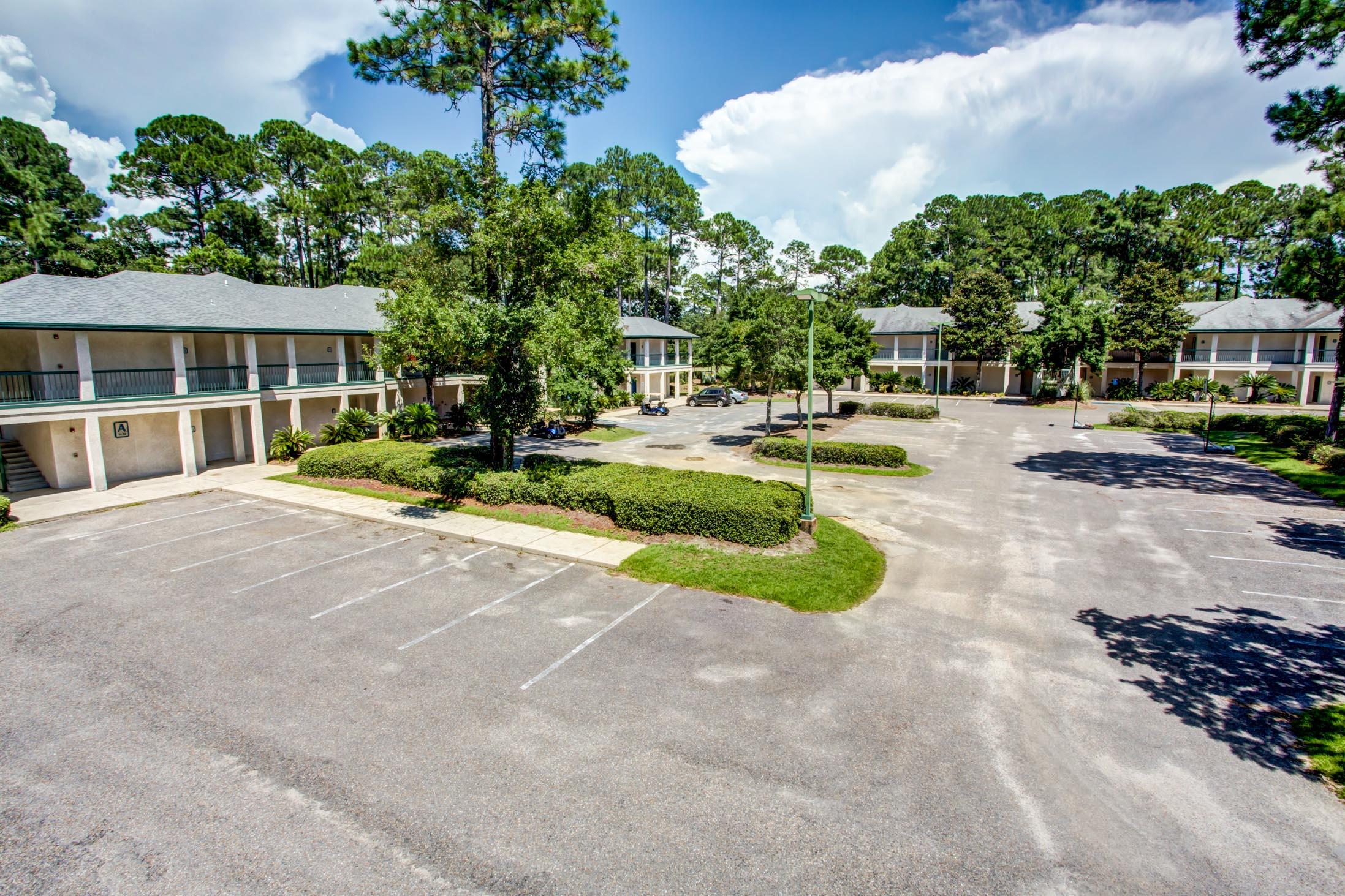 Exceptional multi-family site in Bluewater Bay Resort.Designed as hospitality for the coveted golf on the resort, this site lends itself to multi-faceted uses, leveraging its premier, nearly 4-acre site, containing 300+ feet fronting Bluewater Blvd. and 300' on the golf course! The existing improvements include 2 two-story buildings, which contain a total of 24 one-bedroom, one-bath units, operated as a hotel. The Bluewater Bay DRI master plan and/or amendment(s) thereafter may have granted approval for a total of 36 to 38 total keys for the subject parcel.Buyer must verify all details and specifications.