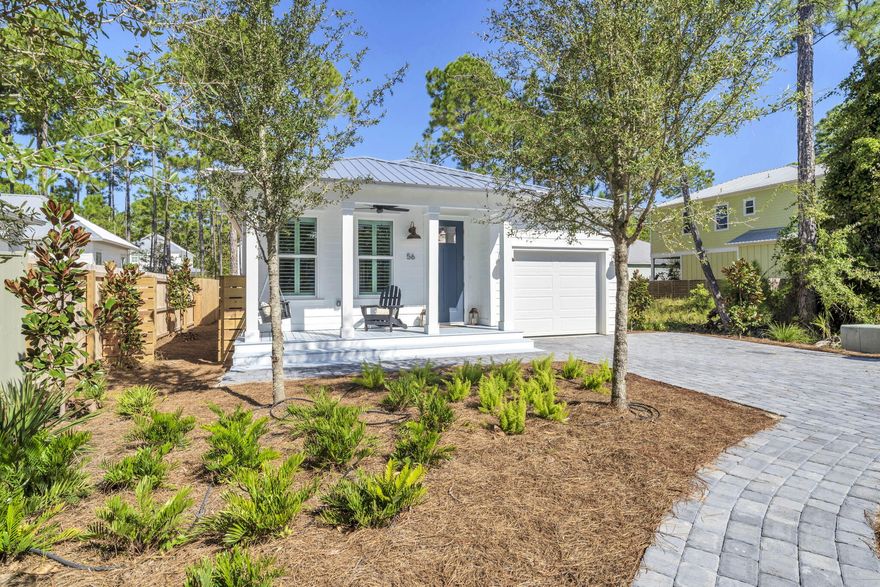 New construction!!! 1,600 sq ft Florida cottage in gated Hidden Grove, Santa Rosa Beach, available for lease starting Oct 1, 2025. This 3-bed, 2.5-bath home offers modern comfort, minutes from the beach. On a quiet cul-de-sac, it's steps from the community pool with a fenced backyard, perfect for pets (non-refunded deposit). Features a modern kitchen with stainless steel appliances, a large island, open living/dining area, and quality finishes. The primary bedroom has a comfy bath and ample storage; two bedrooms share a full bath, plus a half-bath for guests. Hidden Grove offers security and lush grounds. Enjoy nearby Santa Rosa Beach's white sands, dining, and shopping. 12-month lease at $3,500/month. Contact us for a tour of this coastal gem!