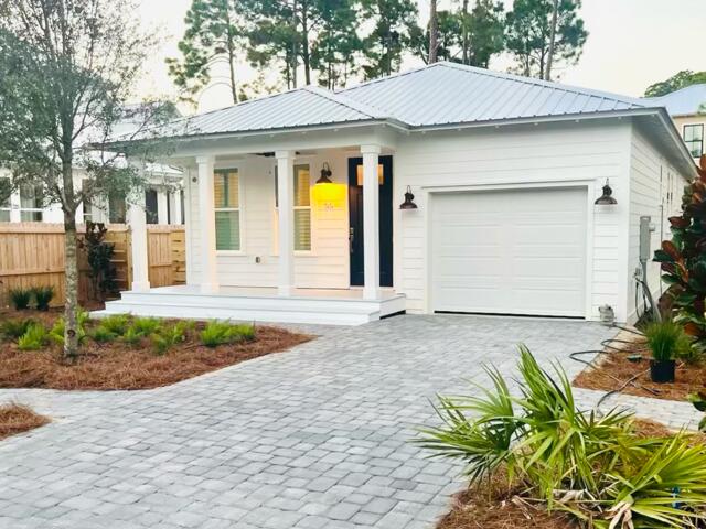 COMING SOON!! New construction, 1,600 sq ft Florida cottage in gated Hidden Grove, Santa Rosa Beach, available for lease starting Oct 1, 2025. This 3-bed, 2.5-bath home offers modern comfort, minutes from the beach. On a quiet cul-de-sac, it's steps from the community pool with a fenced backyard, perfect for pets (non-refunded deposit). Features a modern kitchen with stainless steel appliances, a large island, open living/dining area, and quality finishes. The primary bedroom has a comfy bath and ample storage; two bedrooms share a full bath, plus a half-bath for guests. Hidden Grove offers security and lush grounds. Enjoy nearby Santa Rosa Beach's white sands, dining, and shopping. 12-month lease at $3,500/month. Contact us for a tour of this coastal gem!