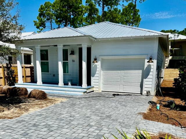 New 1,750 sq ft Florida cottage in gated Hidden Grove, Santa Rosa Beach, available for lease starting Oct 1, 2025. This 3-bed, 2.5-bath home offers modern comfort, minutes from the beach. On a quiet cul-de-sac, it's steps from the community pool with a fenced backyard, perfect for pets (non-refunded deposit). Features a modern kitchen with stainless steel appliances, a large island, open living/dining area, and quality finishes. The primary bedroom has a comfy bath and ample storage; two bedrooms share a full bath, plus a half-bath for guests. Hidden Grove offers security and lush grounds. Enjoy nearby Santa Rosa Beach's white sands, dining, and shopping. 12-month lease at $3,500/month. Contact us for a tour of this coastal gem!