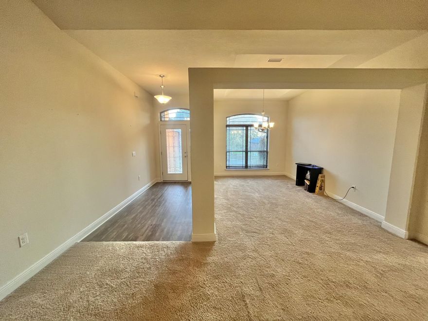 This all brick home is in a quaint community on the north side of Crestview.As you enter the front door you'll find yourself in the foyer. In front of you is the living room, which is open to the kitchen, and to the left is the dining area. The living room and the kitchen are the perfect size for large gatherings. In the kitchen there are granite countertops, two islands, plenty of cabinet space, and a breakfast nook.Off of the kitchen is the pantry and the laundry room that leads out to the back porch on one side and the garage entrance on the other side.Opposite the kitchen is the master bedroom and the secondary bedroom hallway to the right. The master bedroom has tray ceilings and a spacious bathroom with a double vanity, soaker tub, shower, and large his and hers closets.