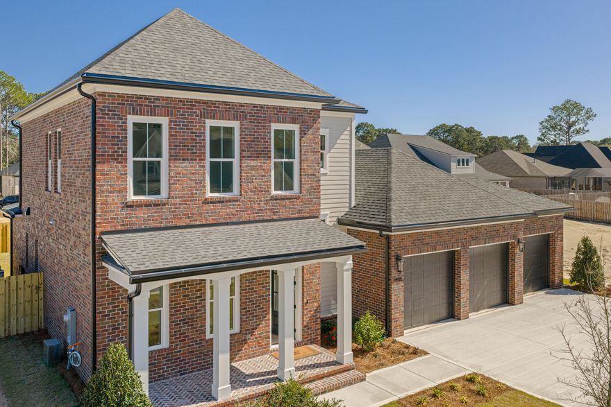 Beautiful new Stella Plan in Addie's Place at Bluewater Bay. This 2-story brick home offers 4BR/3.5BA, a study, and 2,719 sq. ft of well-designed living. The first floor features an open kitchen, dining, and living area plus a private owner's suite with a spacious bath and walk-in closet. Upstairs includes 3 bedrooms and 2 full baths. Enjoy a covered rear porch, 3-car garage, and fenced yard with room for a pool. Exterior details include Olde Jefferson brick, Iron Ore door, Skyline Steel accents, and Pewter shingles. Prime location near schools, parks, and the Emerald Coast.