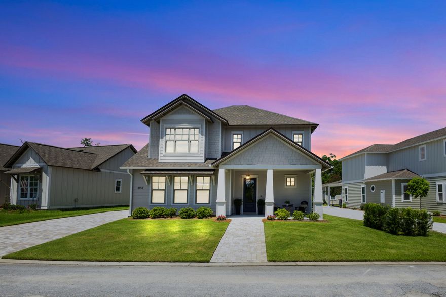 Contemporary Style Meets Classic Design. Custom Built Home. Stunning Interiors. Beautiful Backyard. A True Escape. Welcome to 3913 Magnolia Bluff Lane in Sanctuary Beach, Panama City's Hidden Gem. ONLY a 5 min drive the the beach and a 5 min walk to the bay. This exquisite custom-built home feels like it's straight out of a fairytale. Barely lived in, you will truly feel like you are walking into a brand new construction home. Culinary enthusiasts will love the full chef's kitchen. Art lovers will be captivated by design details at every turn. Those who appreciate luxury will enjoy spa-like bathrooms. Fashionistas will go gaga over the epic custom walk in closet fit for royalty. Nature lovers will revel in the backyard oasis and its absolutely stunning landscaping and cozy fire pit.