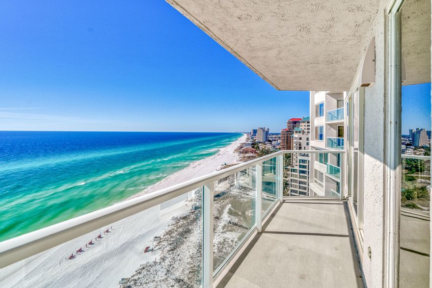 The ideal beach home can be yours - whether east, south or west, these panoramic views will impress.   Great the sunrise and the sunset and gorgeous days of emerald waters and white beaches every single day.   This 3 bedroom/2 bath home perches on the 17th floor with one of the most impressive views found anywhere.Updated and used as a true second home, this home is fully furnished and well maintained - ready for you begin your beach life right here and now!   With three bedrooms and two gathering areas, your family has the room you expect in a three bedroom home.   Beachside has a community pool, covered parking, easy beach access, workout room and more.   Stroll along the beach to a Sandestin restaurant or to the Serenity by the Sea spa.   All that Sandestin has to offer is right here!