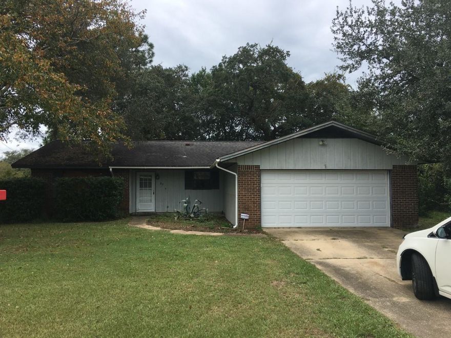 Corner lot  in Shalimar!  Close to Eglin and the airport. This 3 bedroom 2 bath home has  the open floor plan with split bedrooms everyone is looking for.  Gas fireplace with a remote for on/off, gas stove, and a gas hookup for an outdoor grill.  AC unit new in 2019. Nice sized back yard with a covered patio area. The sellers are in the midst of moving the last of their personal possessions. Professional photos will be added soon. Buyer to verify all measurements.