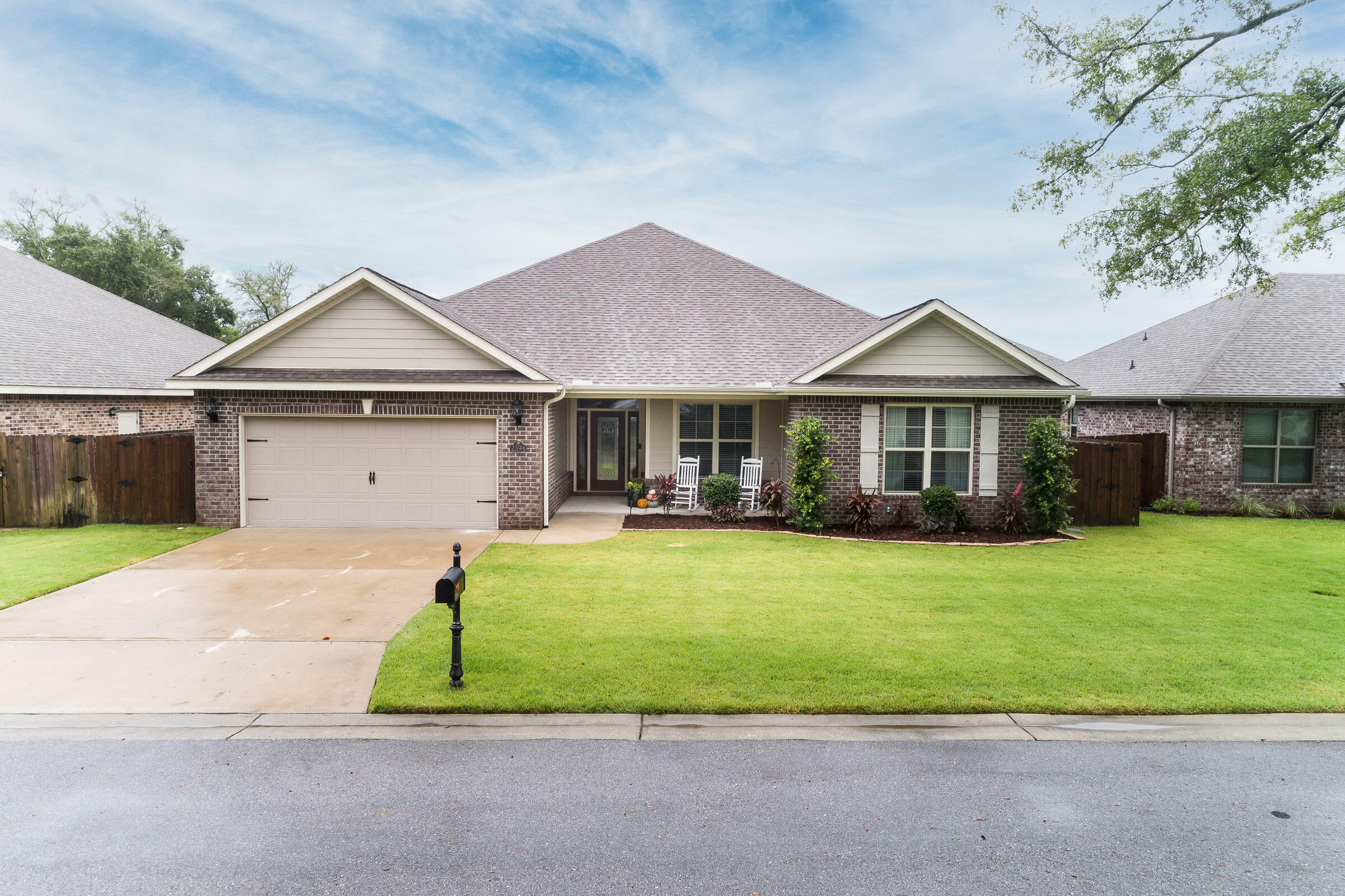 2016 Beautiful 4 bedroom, 2.5 bathroom home in Majestic Oaks in Fort Walton Beach! Come see this stunning home on a serene street to appreciate all of its beauty! Pride of ownership is evident in this stunning home, with a large master bedroom, bathroom, and walk in closet, and 3 additional bedrooms available for many uses. Attention to detail is evident in the custom woodworking and upgraded paint in the additional bedrooms, and plenty of storage in multiple oversized closets. Enjoy entertaining in your beautiful kitchen with abundant counter space and lots of beautiful cabinets, with room for plenty of barstools and a kitchen table. Upgraded crown moulding and wood plank flooring are just a few of the other stunning touches on this time, make an appointment to see it in person today!