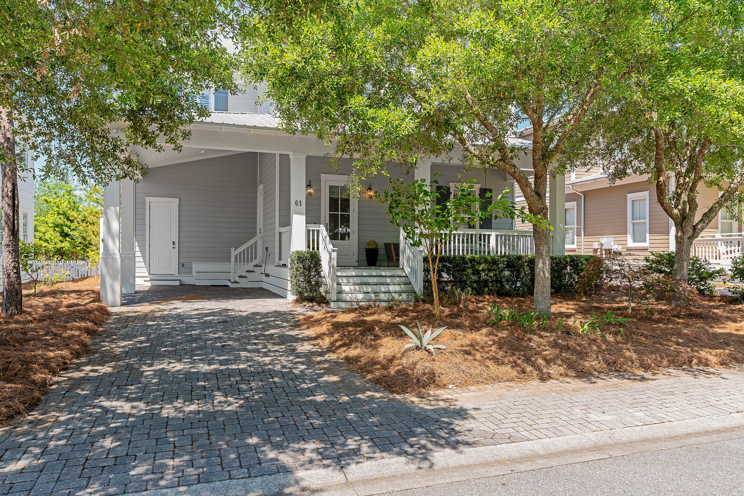 Completely custom masterpiece in The Preserve at Grayton Beach, designed by the highly acclaimed Eric Craig of ''B'' Design. A deep, covered front porch leads to a soaring entry complete with built-in bench and storage that doubles as a mud room. Natural white oak floors complimented perfectly by the rustic reclaimed wood beams in the living room opening up to the chefs kitchen, formal dining room, and rear screened-in porch with a summer kitchen. Two primary suites, on both the first and second floors. Second floor primary suite has a private covered balcony with two walk-in closets. Two additional guest rooms and an office upstairs. Covered carport with a storage closet and outdoor shower. The neighborhood is gated and has private, deeded beach access, two pools and tennis courts!