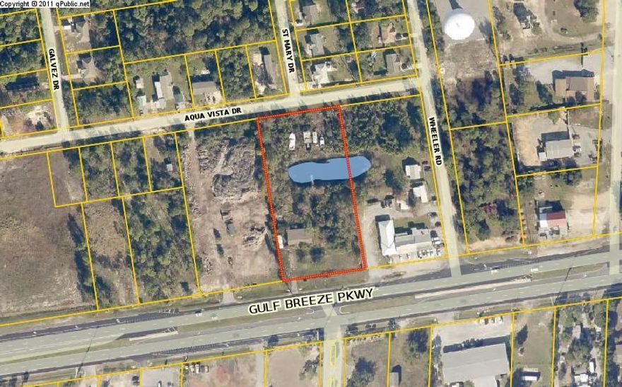 Vacant commercial land located on prime highway 98 in Gulf breeze, Florida in the ever growing area of South Santa Rosa County.