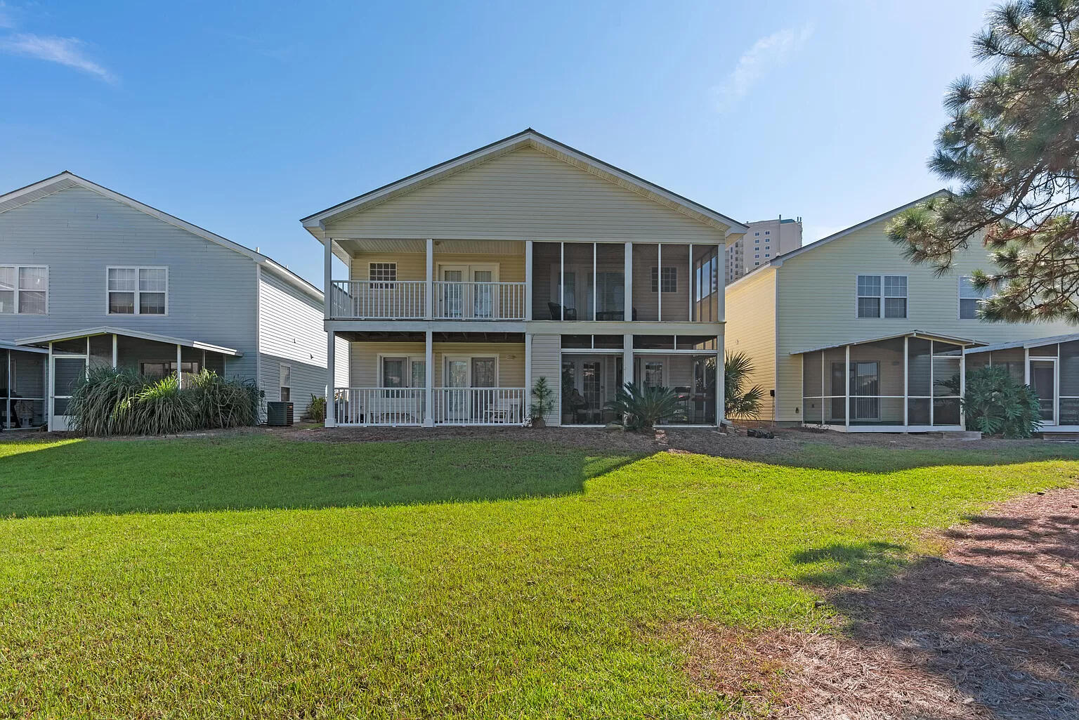 Why buy a condo with high HOA fees when you can own a townhouse across the street from the beach? Summerlake is a well-maintained community that allows short-term rentals, offering a low HOA fee that covers internet, cable, water/sewer, and trash. Location truly is everything-and this property is ideally situated with three public beach accesses leading to stunning white sand beaches, plus restaurants and retail shops, including the Silver Strand Premium Outlets. There are two deeded parking spaces right in front of the property & a community pool. This townhouse is one of just two units that has a second-floor balcony facing west over the lake with beautiful sunset views. Whether you're looking for a perfect summer getaway or a smart investment property, this townhouse has it all.