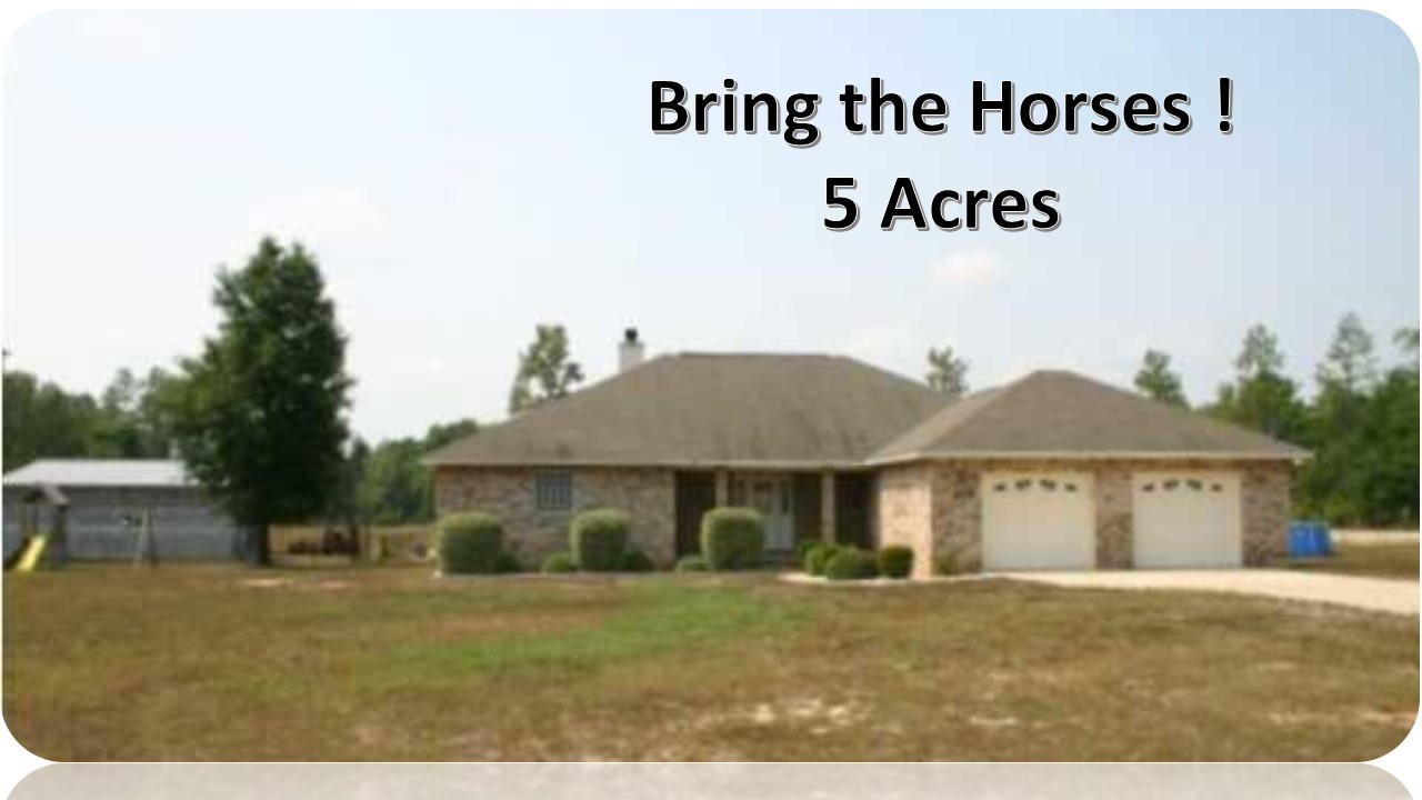 Horse lover's Delight and Equestrian's Dream! Located on over 5 Acers, this property features a Three (3 ) stall, stainless steel barn with hay & tack room in addition to the covered trailer space and RV port. Inside, the home features an open, split floor plan. The living room is spacious and is accented with a corner fireplace, with lighted plant shelves, recessed lighting, cathedral ceiling, and wired for surround sound.The kitchen is complete with custom oak cabinets, gorgeous tile flooring, breakfast bar & fabulous walk-in pantry. Kitchen opens up to the dining area that also overlooks the back yard. The large laundry room has plenty of closet space. The master bath has double vanities, cultured marble, water closet, separate shower and large whirlpool tub to soak in. Master bath