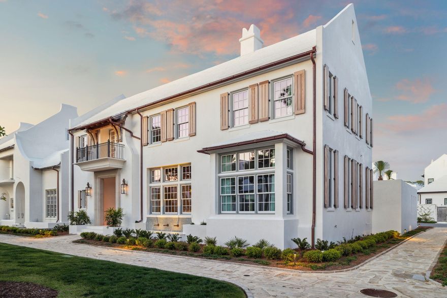 A masterfully designed retreat in the heart of Alys Beach, 117 Whalebone Aly blends striking architecture, artisanal craftsmanship, and luxurious comfort into a timeless coastal sanctuary. Positioned on a prime corner homesite along the Turtle Bale pedestrian path, this residence offers exceptional privacy while being just steps from the sugar-white sands and the vibrant energy of 30A.Designed by renowned architect Paul Geary and brought to life by John Brown of Gulfview Construction, this residence reflects the essence of Alys Beacha"where beauty, balance, and simplicity converge. With 5 bedrooms, a custom bunk area, 5 full bathrooms, and 2 half baths, the home was thoughtfully created for multi-generational livingideal for grandparents with young families or siblings building shared traditions.

The open-concept interior is a work of art, featuring Venetian plaster walls and handcrafted antique oak beams, trim, and wall accentseach detail meticulously selected and created by some of the Southeast's most skilled artisans. The kitchen is outfitted with professional-grade Wolf and Sub-Zero appliances, blending culinary performance with design-forward elegance.

Seamless integration between the indoor living spaces and the expansive private courtyard allows for effortless transitions between relaxing inside and entertaining outdoorsenhancing the home's livability and flow. The second level also features a spacious secondary living area, offering additional room for gathering, relaxing, or hosting.

Upstairs, the primary suite serves as a tranquil sanctuary, complete with a rooftop terrace and fire featurea breathtaking space to unwind under the stars.

Outdoors, the oversized courtyard becomes an extension of the living space, offering multiple lounge and dining areas, a private pool, poolside bathroom, a grilling station, and a large outdoor fireplaceperfect for both entertaining and quiet moments of retreat.

Offered fully furnished, this is more than a homeit's a legacy property, a seamless fusion of design, comfort, and the timeless spirit of Alys Beach.