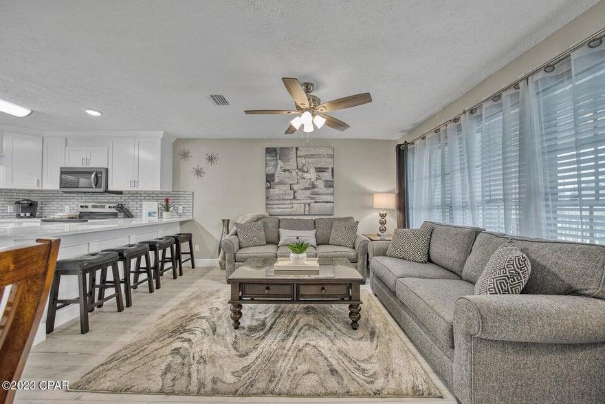 Don't miss your chance to own a Fully Renovated Vacation Rental Unit with Proven Rental History! Unit 57-203 is located right next to the South Gate which is just steps away from our beautiful beaches. In addition to it's great location this unit requires No Upgrades! Current owners spent over 60k in renovations to make this unit stand out from all the rest! All new flooring, fresh paint, upgraded bathrooms featuring a beautiful glass walk-in shower, new kitchen cabinets, quartz countertops, all new appliances, new light fixtures throughout, new custom bunks, new HVAC and it comes fully furnished with high-end furniture comfortably sleeping 6 guests. This 1 Bedroom, 1.5 Bath condo is move in ready to be your forever home or a Profitable Rental Machine.