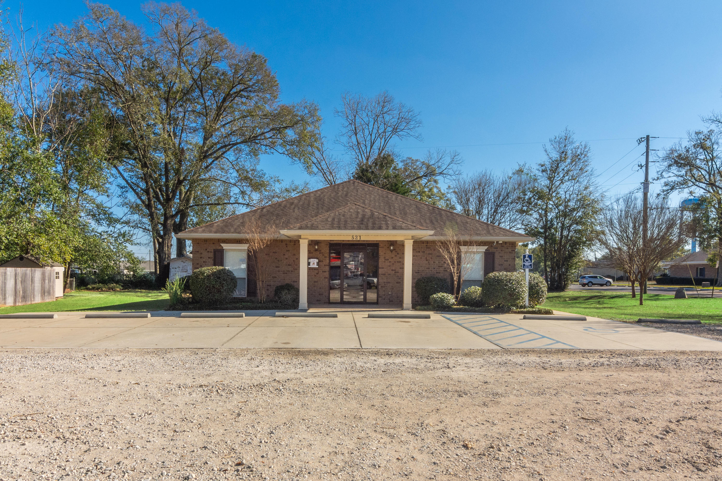 Nice professional office building centrally located with good visibility from Hwy 85! Situated on a nearly half acre corner lot w/ parking, the office buildingis approximately 1,800 sq ft w/ three points of entry - front, side and rear. The front lobby of the building features two reception desks and room for seating. A totalof seven offices (a couple of which are very large and could accommodate multiple desks), kitchen area, bathroom and storage/file room. Office building is wiredfor computer network and multiple phone system. Foam insulation in ceiling; sprinkler system with a separate water meter. Electronic signage included to convey''as is.'' Storage building outside for additional storage. Great location close to the new Okaloosa County Courthouse. Some photos are virtually stag