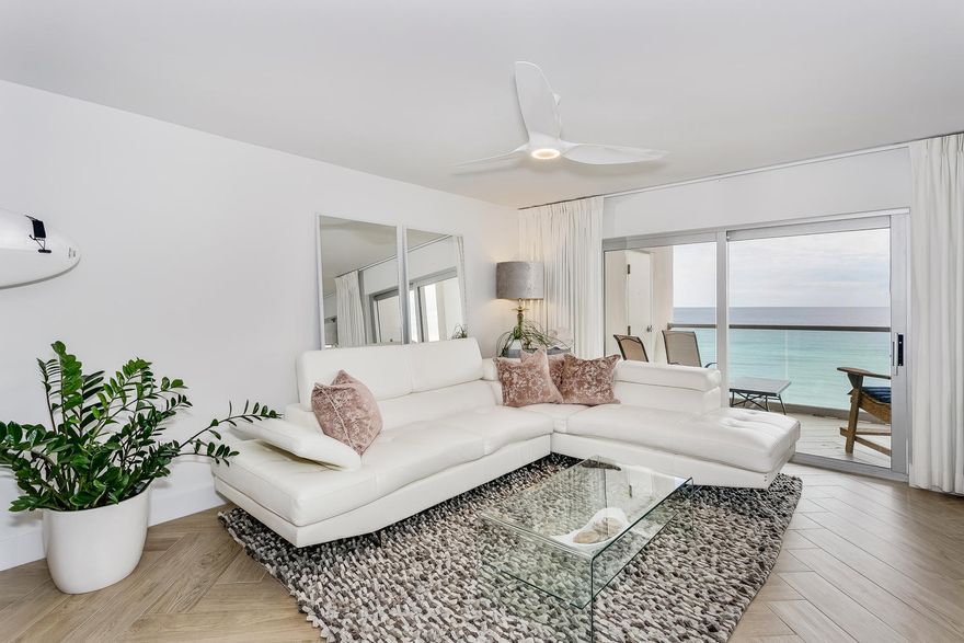 The red diamond is the rarest diamond, now is your chance to own the rare red diamond of Pensacola Beach. Located in one of Pensacola Beach's direct gulf front condominium complexes, this 8th floor 2 bedroom 2 bath loft style Penthouse is the only one of it's kind! Opened to maximize the 180 degree western and eastern views. Whether you prefer stunning sunrises or breathtaking sunsets, you can enjoy them both here! Be prepared to catch your jaw as it drops when you enter because this unit outshines the rest. No detail left untouched from the posh furnishings to the luxurious finishes. Rare because you are direct gulf front. Rare because it is one of a kind. Don't miss this opportunity to own the Red Diamond of Pensacola Beach.