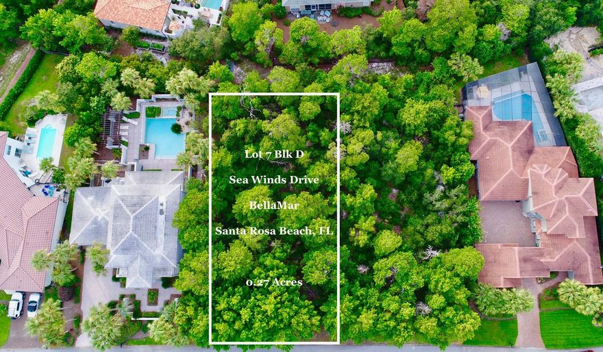 Don't miss this! Be amongst the finest on 30A, once you build your dream home on this .27 acre tract in one of South Walton's top communities in Santa Rosa Beach with deeded beach access to the Gulf of Mexico.With the rental limitations and gated community, you're offered additional privacy and security throughout the year!BellaMar at GP offers large lots, matching features, decorative signs, beautiful landscapes, walking paths throughout the community and all the amenities of Gulf Place Town Center, from dining, shopping, amphitheater entertainment and more. Santa Rosa Golf & Beach Club offers memberships for golf and the pol across the street from the subd. for exclusive member only use! You will be close to impeccable cuisine, shopping, grocery stores, pharmacy and the hospital.