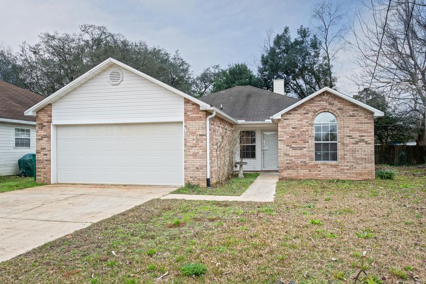 Location, location, location! Centrally located in FWB, just a 5 minute drive to Hurlburt's back gate, close to shopping and beaches! With 3 bedrooms, fresh paint, an open floorplan, a double vanity in the master bath, fireplace, covered patio, and fenced back yard, this adorable garden home is just what you've been searching for. And all for under $200k! Don't miss this opportunity to own a home in a great neighborhood in Fort Walton Beach. Call today for your showing! Buyer to verify all data and dimensions.