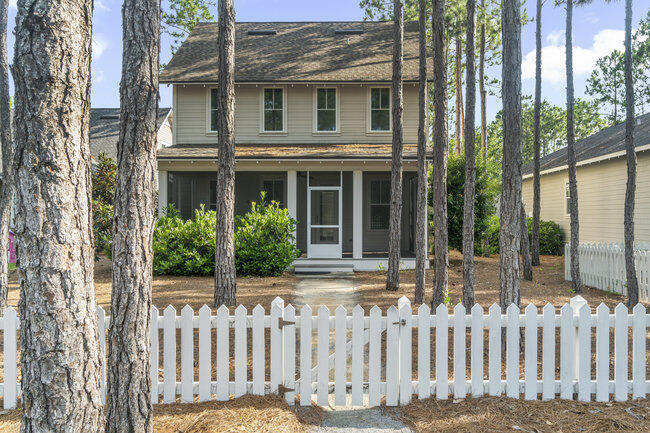This Watersound Origins Phase 1 charmer has a great open floor plan perfect for entertaining. The living/dining and kitchen areas flow out to a screened in porch overlooking the main community park. The spacious backyard has room for a pool! The kitchen features white quartz countertops, gas range and a large walk in pantry. The owner's suite is perfectly situated on the main floor and features a spa like bathroom with soaking tub, dual sinks and large closet. Upstairs are 2 additional bedrooms with a jack and jill bathroom and a flex space that could be used as an office or playroom. The Seller is offering a $5k flooring allowance so the new owner can select their own option for replacing carpet in the bedrooms.