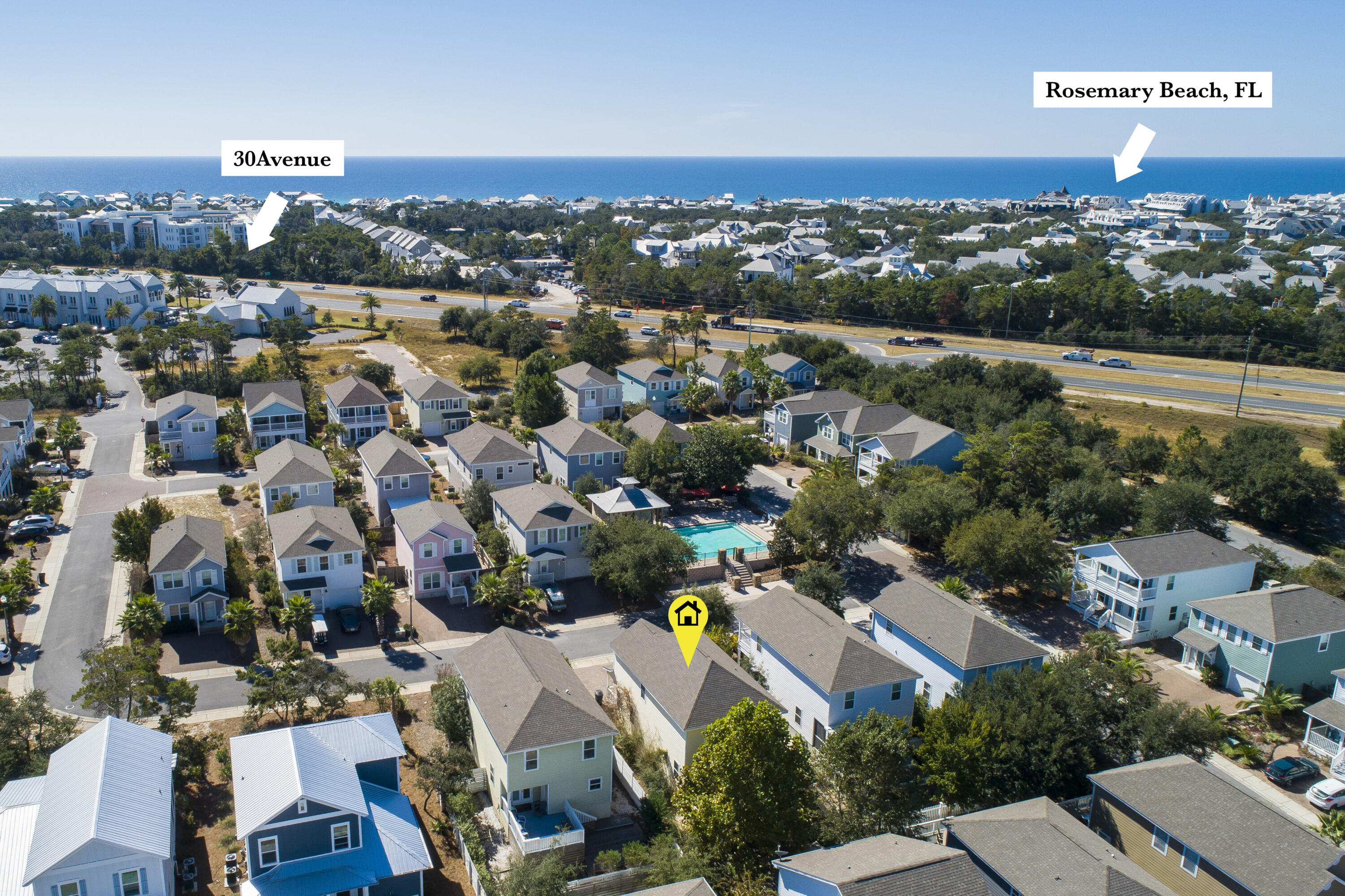 47 West Shore Place is located within walking distance of all that Inlet Beach has to offer. Sitting next door to fantastic shopping & dining at 30Avenue and just a quick jump over to Rosemary Beach & all that 30A has to offer. West Shore Place will be just a short walk or bike ride to the new tunnel being built in Inlet beach making it easy to get to the beautiful beaches of South Walton via one of the many convenient & public beach accesses in Inlet Beach. This four bedroom, 2.5 bathroom home is laid out perfectly. Living, dining, kitchen on the first floor (hardwood flooring throughout first floor) with four bedrooms and two bathrooms on the 2nd floor. Great front patio and a private back porch. Homes in West Shore Place can be used as rentals, 2nd homes, or primary residences.