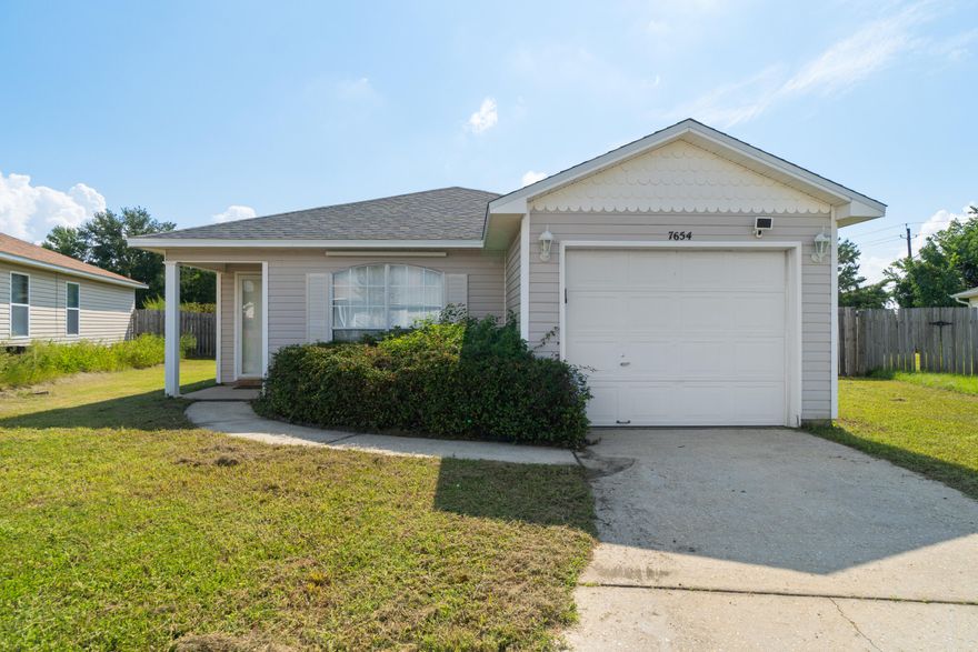 'NEW UPDATE: ANY/ALL OFFERS IN BY 1PM 9/9/21' Welcome home to this adorable and affordable home in West Navarre! Everything is practically new for you! New roof, New HVAC, New water heater, new LVP flooring, remodeled bathroom and new appliances! This home features an open concept to feel more spacious. There is a deep single car garage and an easily maintained landscape with sprinklers. The yard is partially fenced and the property is located on a curved road..... so slowly traffic should be moving through here. The location is near the car wash, beaches, restaurants, shopping plaza, and gas station around the corner. If you desire a home that is move in ready for October 2021, then this is it!! Easy on your pockets with a terrific location....   Come view this adorable home today