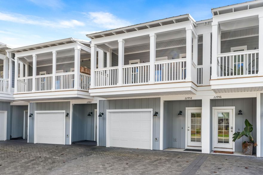 MOTIVATED SELLER! Discover the ultimate lakeside lifestyle at this spacious 3BR/2.5BA residence in Miller's Landing, a vibrant community offering direct access to Lake Powell, just moments from the beaches, shopping, and dining along 30A and West Panama City Beach. This spacious townhome combines elegant design with modern comforts, including luxury vinyl plank flooring throughout, airy 9-foot ceilings, and beautiful quartz countertops. The reverse floor plan is designed for both privacy and convenience: the main living area, a primary suite with elegant ensuite, and a half bath, are situated on the second level, while two additional bedrooms and a full bath are located on the first level. With a one-car garage and two generously sized covered balconies, you'll find thoughtful touches at every turn. Enjoy an active, coastal lifestyle with community amenities like a sparkling lakefront pool and a convenient day dock perfect for launching kayaks or paddleboards directly into Lake Powell. A public boat ramp just a block away making it easy to launch and enjoy larger watercraft. Offering an outstanding value, make this Miller's Landing townhome your serene retreat by the lake.
