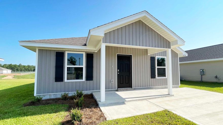 The charming Rivers Cove community offers residents use of it's gorgeous Community Pool, Community Room and Play ground.  The new Allanton plan is a cozy cottage style home with no wasted space, a desirable open design for relaxed living. Easy care beautiful wood look flooring, delightful kitchen with stainless appliances, quiet dishwasher, smooth top range, built in microwave and pantry. Also included is Fabric hurricane door/window protection and a Smart Home 'Connect' system with several convenient Smart Home Devices.  MUST SEE.