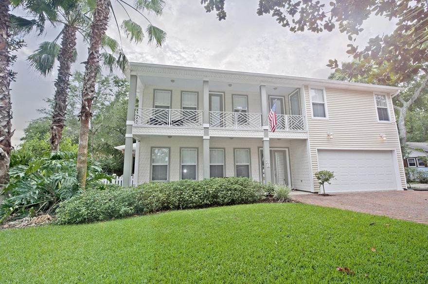 Gold Star Property! There is hardly a better location to enjoy the heart of Fort Walton Beach! Situated at the corner of Bay Drive and Brooks Street, this home boasts the feel of a fresh and contemporary abode. Built to the highest standards by Tracy Acree Construction. You'll find free flowing and large living spaces with tall windows providing lots of natural light! A cook's kitchen with generous food prep stations, perfect for the frequent entertainer. Stainless appliances, Gas stove, granite countertops. Make your way through the Butler's Closet with mini refrigerator and sink, into a large den perfect for your huge TV! The space upstairs is sweeping and the bedrooms are substantial! The Master Bedroom and 2 guest rooms walk onto a veranda that looks out to the water acrossthe street