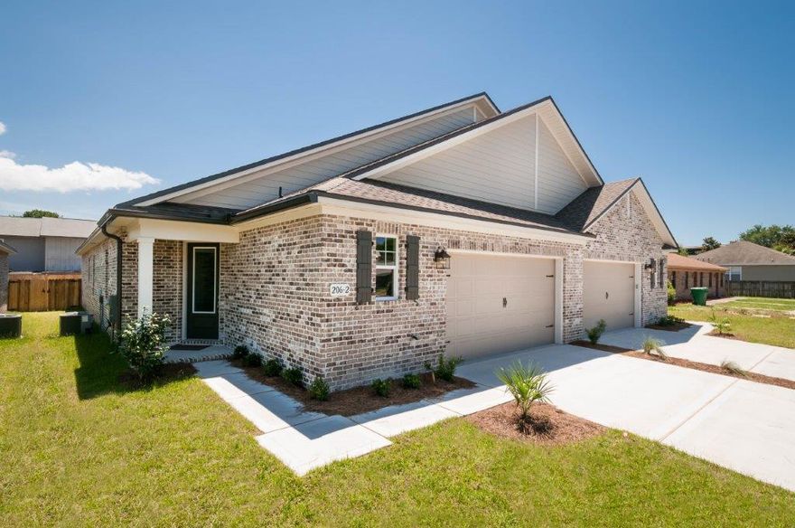 One of Four, Rare New Construction Townhomes in the Heart of Destin. Brick Exterior with Hardie Trim, Architectural Shingles, Vinyl Low E Windows, Porch Columns with Brick Accents, Impact Front Door and Two Car Garage. Open Floor Plan, 9' Ceiling Throughout, Oversized Baseboards and Trim, Tile and Carpet, Granite Counters in Kitchen and Baths. These Homes are Energy Efficient Gulf Power All Electric Earth Cents Energy Homes. Builder has over 38 Years Experience in This Area. Seller will pay up to $5,000 of buyers closing costs if they choose seller's preferred lender and title company.