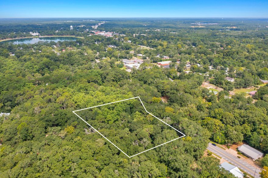 Build your dream home in the heart of Defuniak Springs on this gorgeous .82 acre lot with a natural water source!  This lot boasts space, privacy, and convenience, as it is just 3/4 mile to the historic downtown with restaurants and shops and a .5 mile from Circle Drive.