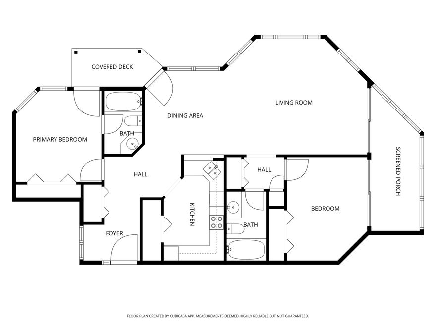 A rare find in Bluewater Bay in the Garden Oak Condos.  The opportunity awaits with a an investment or for your home.  The home is carpet free with tile and laminate floors for easy clean up.  The unit features to 2 bedrooms in a split bedroom style.  The family room lives large with a dining area.  The screened porch is an extension of living area and provides a great space to enjoy the Florida weather.  The kitchen has  pass through window, good storage area and all the basic amenities of a kitchen.  There is a washer and dry that convey with the unit.  Don't miss your opportunity to make a move.